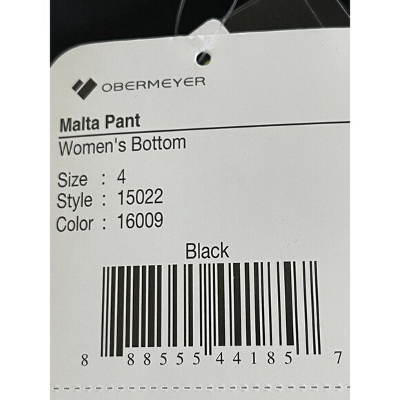 Obermeyer Pant Black Snow Ski Women’s Size 4 Malta Outdoor Snowboard $149 NWT - Picture 13 of 15